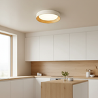 Frameless Round Flush Mount LED Ceiling Light with Acrylic Shade
