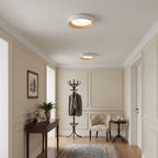 Frameless Round Flush Mount LED Ceiling Light with Acrylic Shade