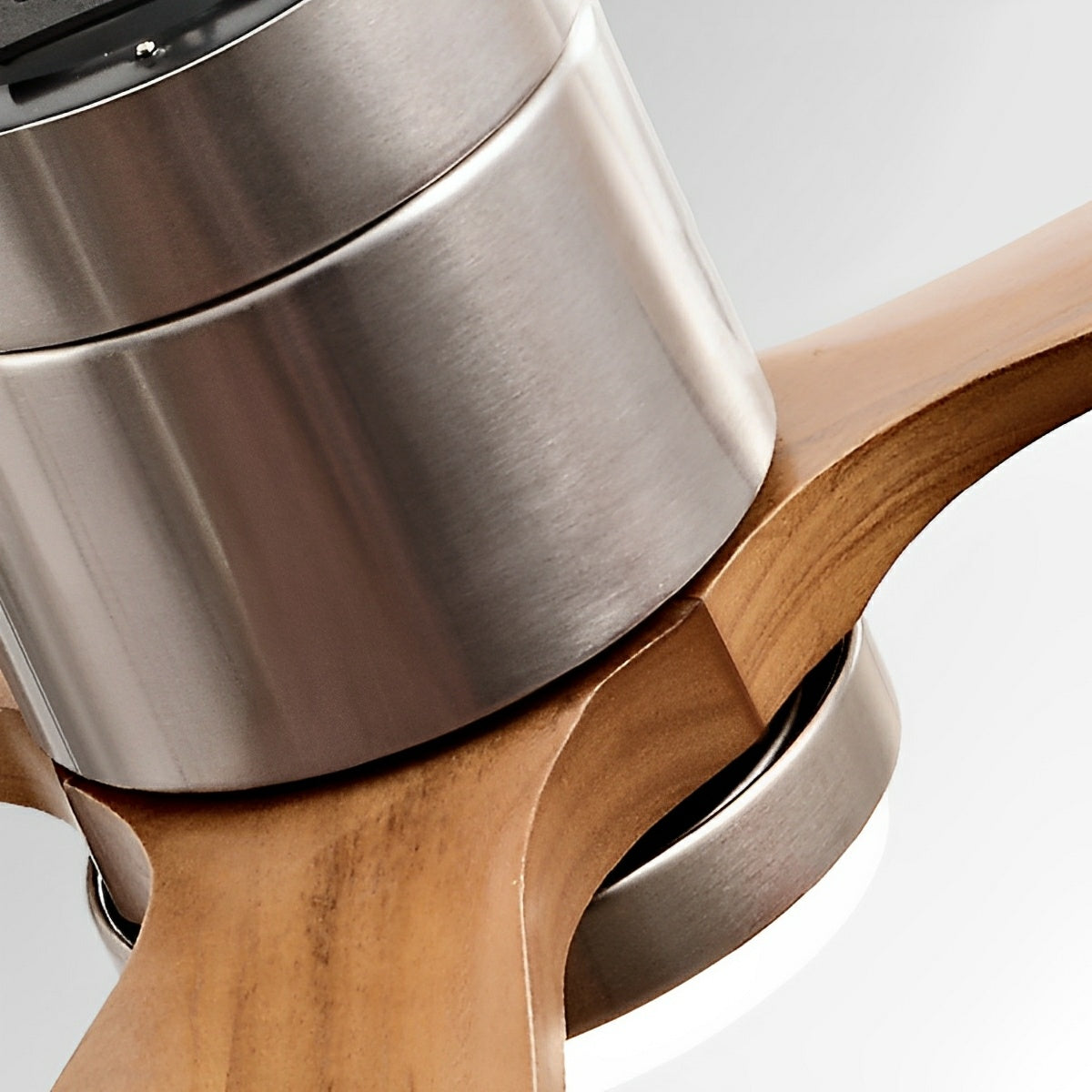 Wood Blade Ceiling Fan Light with DC Motor and Remote