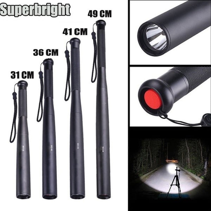 Baseball Bat Shaped LED Flashlight with Three Lighting Modes