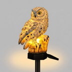 Solar Owl Outdoor Garden Lamp