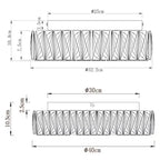 Round Glass Flush Ceiling Light with Dimmable LED Source