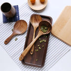 Teak Wood Cooking Utensil Set Seven Piece Kitchen Tools