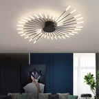Black Gold Metal Acrylic LED Ceiling Light with SMD Socket