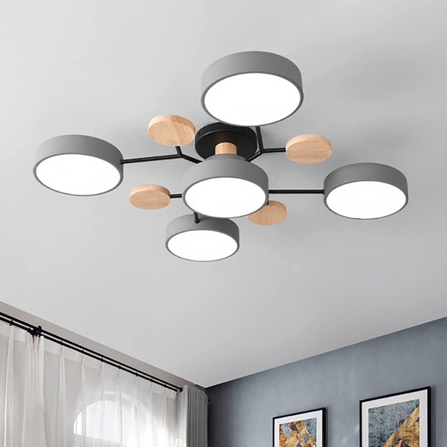 Scandinavian Branched Ceiling Lamp