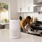 Air Purifier HEPA Activated Carbon Filter Timer Fan Settings
