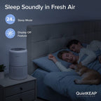 Air Purifier HEPA Activated Carbon Filter Timer Fan Settings
