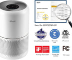 Air Purifier HEPA Activated Carbon Filter Timer Fan Settings