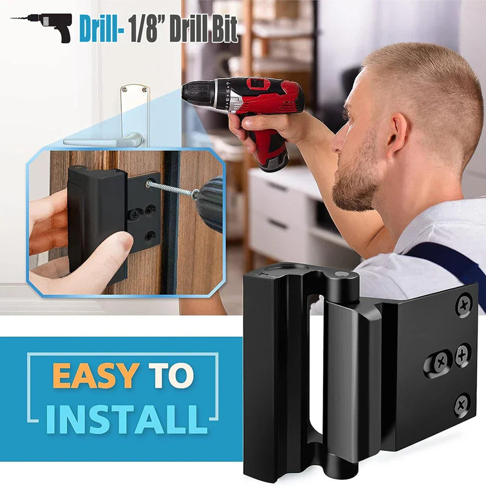 Aluminium Alloy Childproof Door Safety Latch with Screws