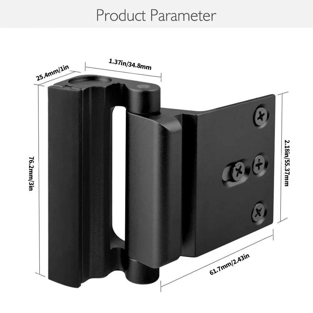 Aluminium Alloy Childproof Door Safety Latch with Screws