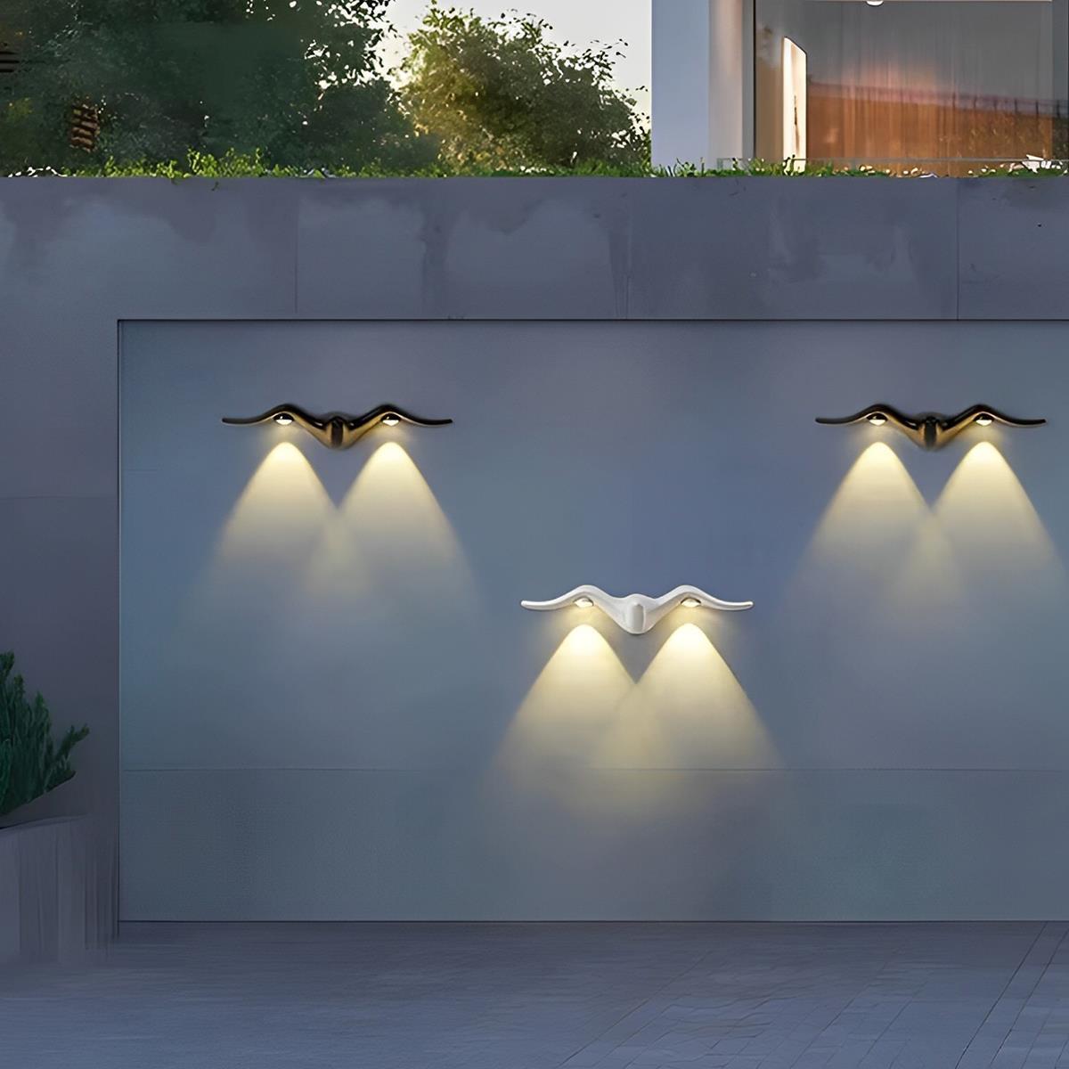 Aluminium Outdoor Wall Light with LED Animal Shape Fixture