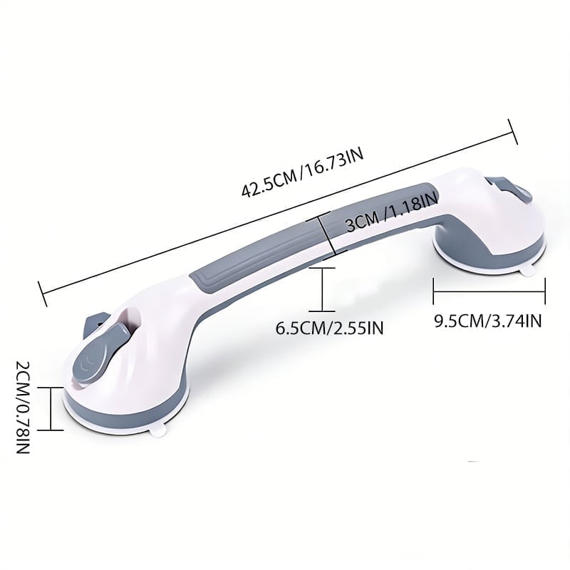 Anti Slip Handle Bathroom with Locking Suction Pads