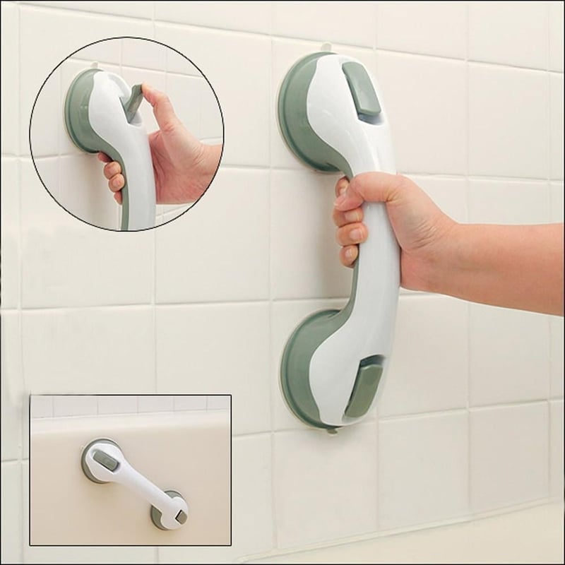 Anti Slip Handle Bathroom with Locking Suction Pads