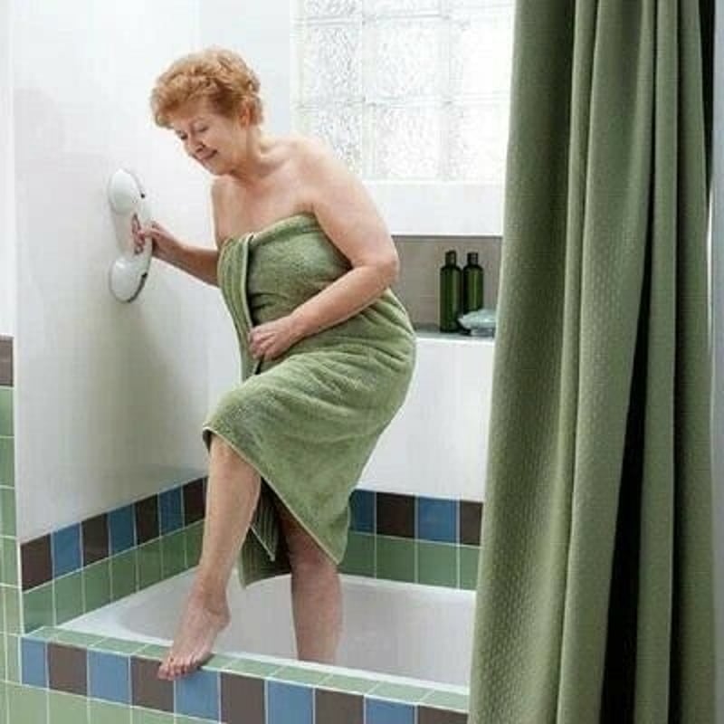 Anti Slip Handle Bathroom with Locking Suction Pads