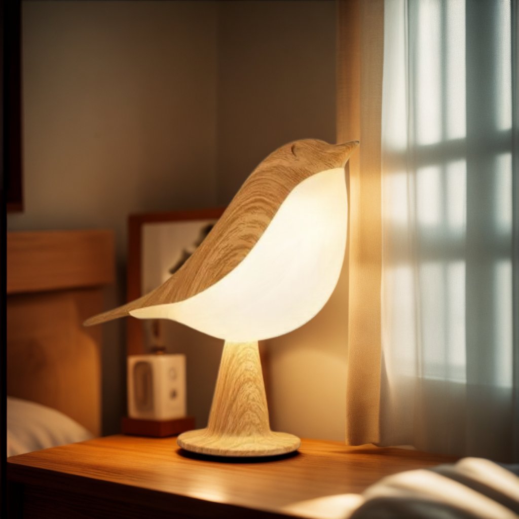 Bird Shaped Rechargeable LED Night Light with Touch Control