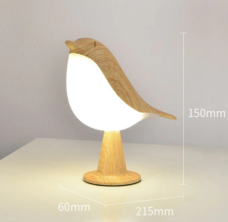 Bird Shaped Rechargeable LED Night Light with Touch Control