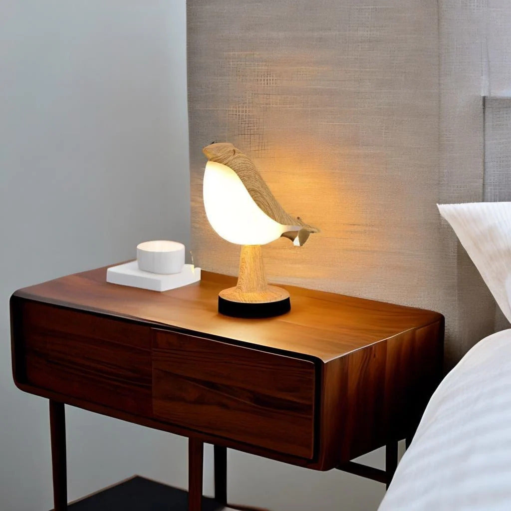 Bird Shaped Rechargeable LED Night Light with Touch Control