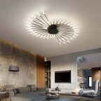 Black Gold Metal Acrylic LED Ceiling Light with SMD Socket