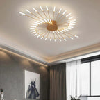 Black Gold Metal Acrylic LED Ceiling Light with SMD Socket