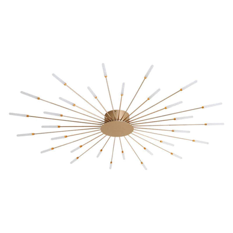 Black Gold Metal Acrylic LED Ceiling Light with SMD Socket