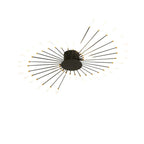 Black Gold Metal Acrylic LED Ceiling Light with SMD Socket