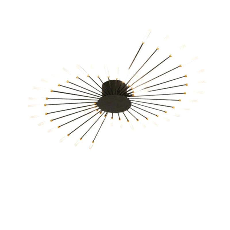 Black Gold Metal Acrylic LED Ceiling Light with SMD Socket