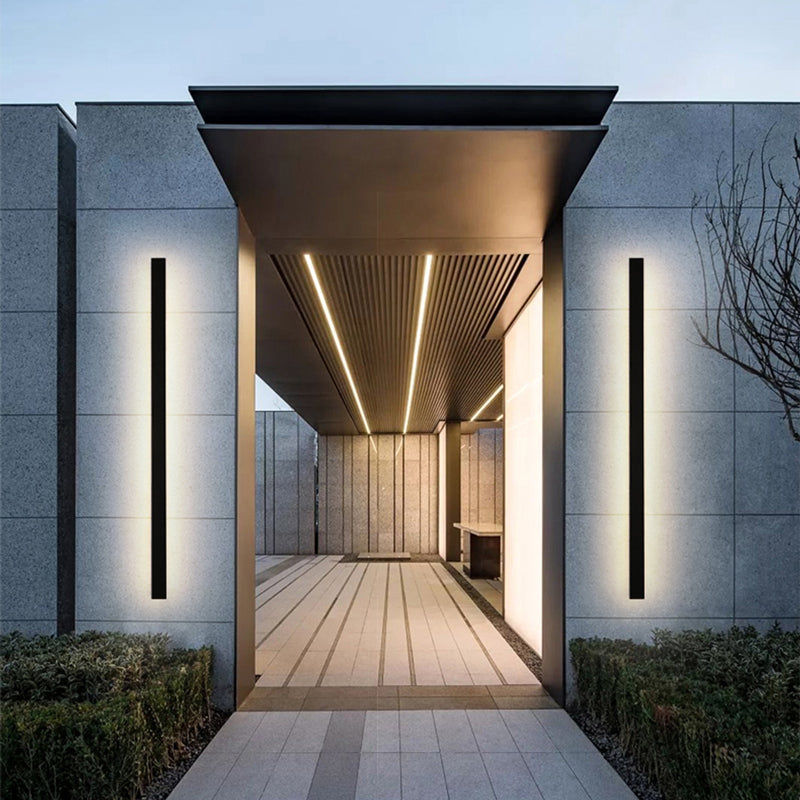 Black Metal Acrylic LED Outdoor Wall Light with SMD Lamp Base