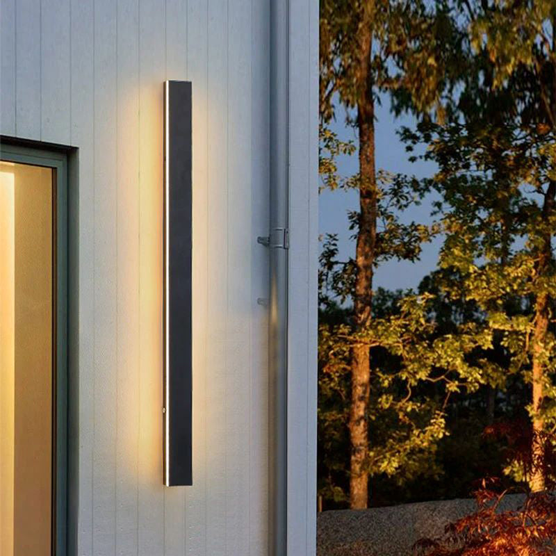 Black Metal Acrylic LED Outdoor Wall Light with SMD Lamp Base