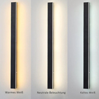 Black Metal Acrylic LED Outdoor Wall Light with SMD Lamp Base