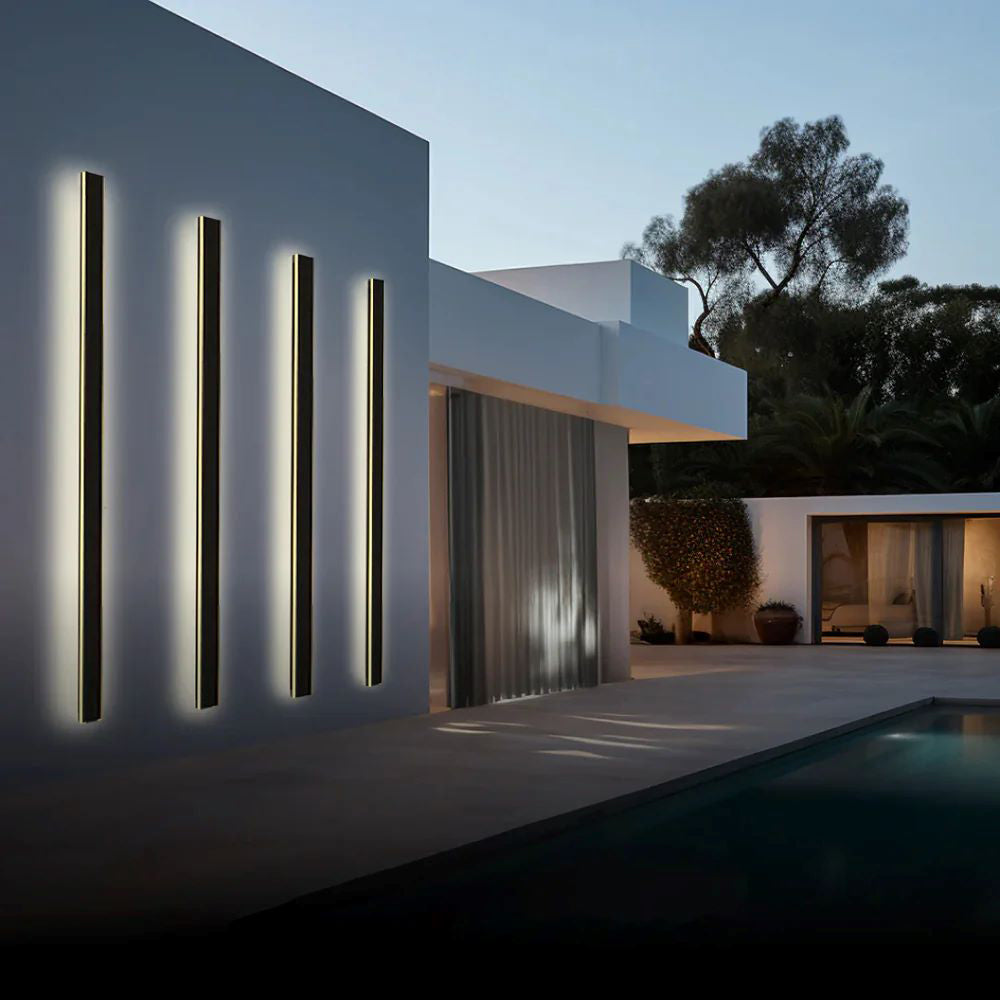 Black Metal Acrylic LED Outdoor Wall Light with SMD Lamp Base