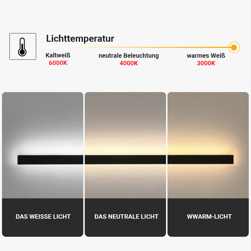 Black Metal Acrylic LED Outdoor Wall Light with SMD Lamp Base