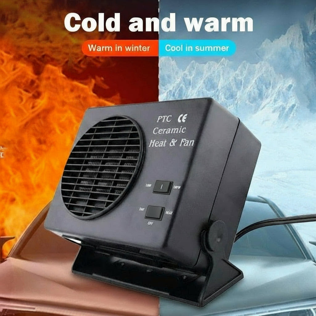 Ceramic Car Heater Fan with 12V Socket Connection