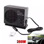 Ceramic Car Heater Fan with 12V Socket Connection