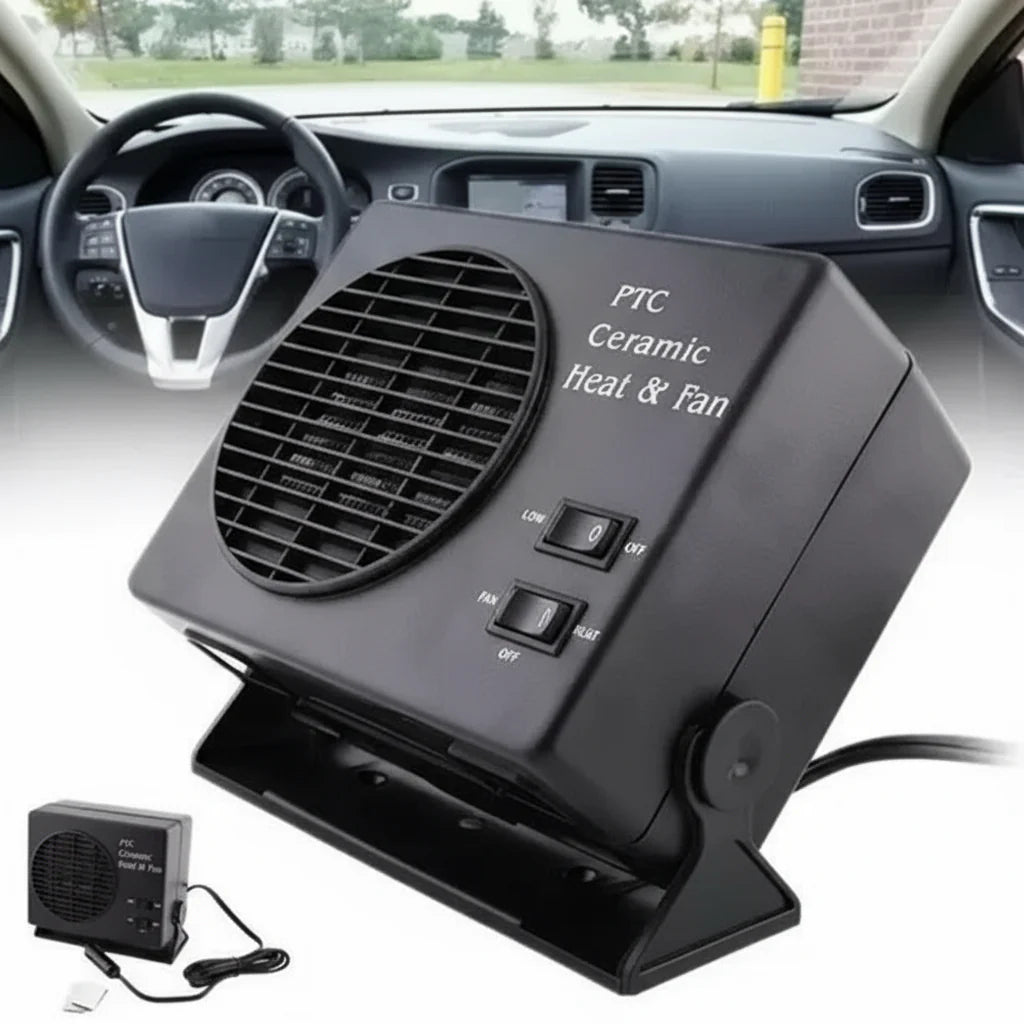 Ceramic Car Heater Fan with 12V Socket Connection