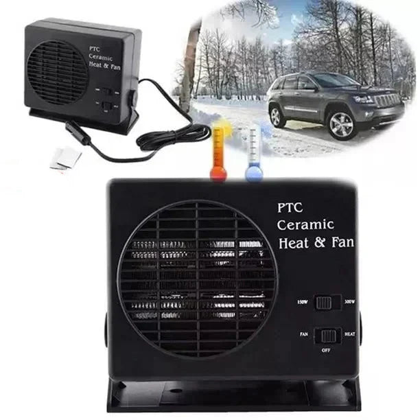 Ceramic Car Heater Fan with 12V Socket Connection
