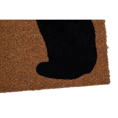 Coir Cat Design Doormat with PVC Backing Mat
