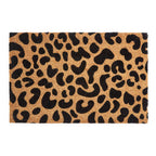Coir Doormat with Leopard Print PVC Backed Assorted Colours