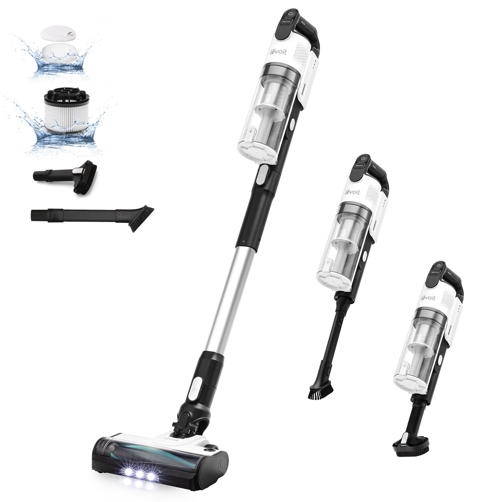 Cordless Vacuum Cleaner Tangle Resistant Roller 5 Stage Filtration