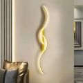 Curved Indoor Wall Light with LED Light Source