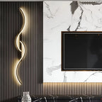 Curved Indoor Wall Light with LED Light Source