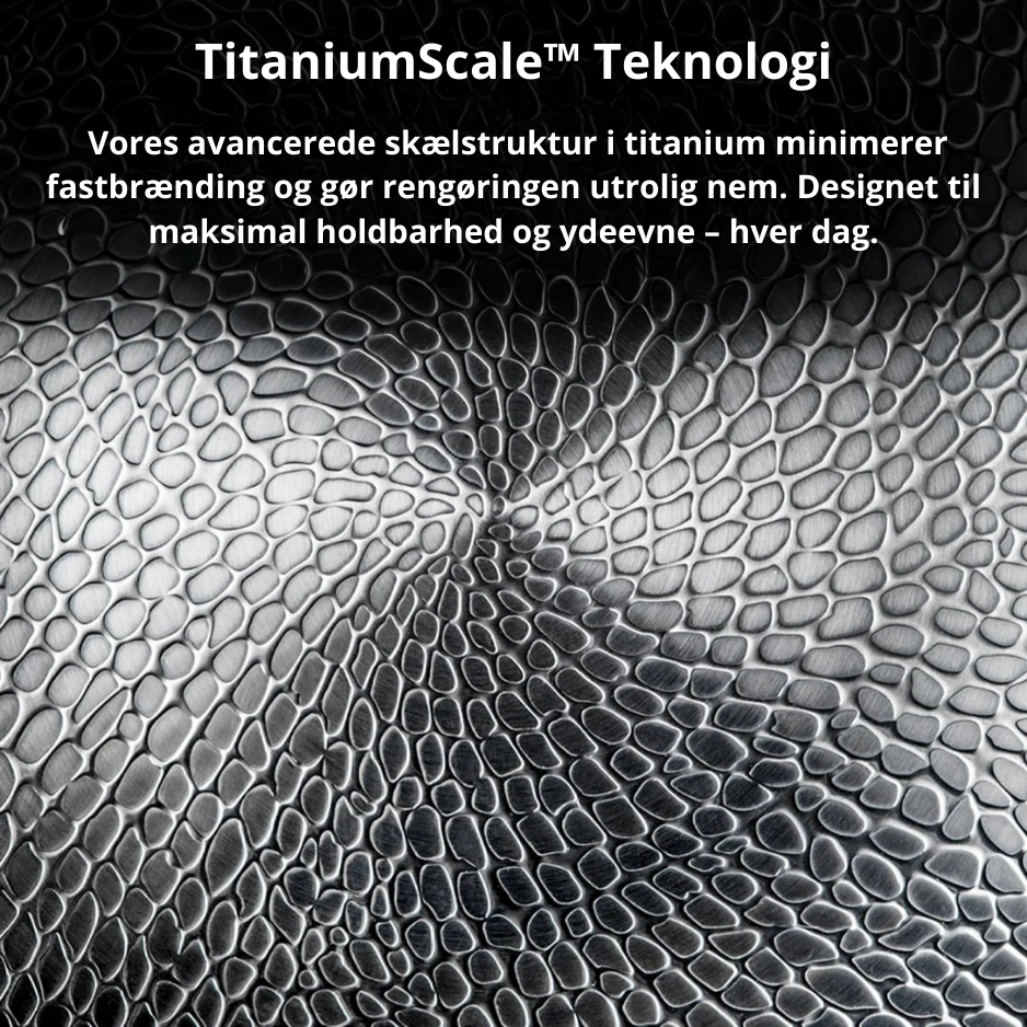Deep Titanium Frying Pan No Coating Surface Construction