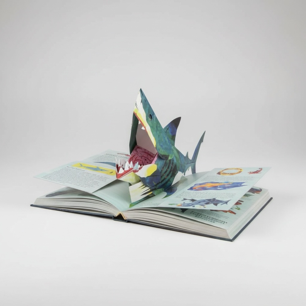 Dinosaur 3D Pop Up Book with Illustrated Pages