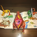 Dinosaur 3D Pop Up Book with Illustrated Pages