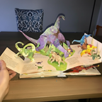 Dinosaur 3D Pop Up Book with Illustrated Pages