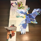 Dinosaur 3D Pop Up Book with Illustrated Pages