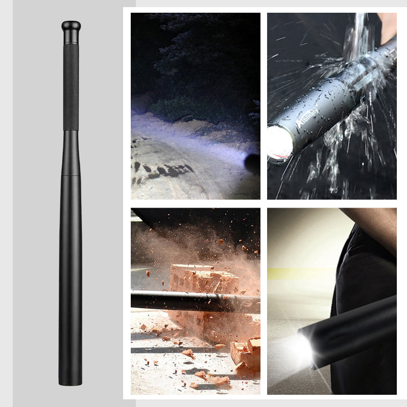 Baseball Bat Shaped LED Flashlight with Three Lighting Modes