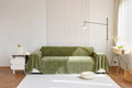 Fabric Sofa Throw Cover Green Tea Textile Colour