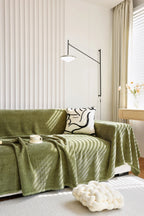 Fabric Sofa Throw Cover Green Tea Textile Colour