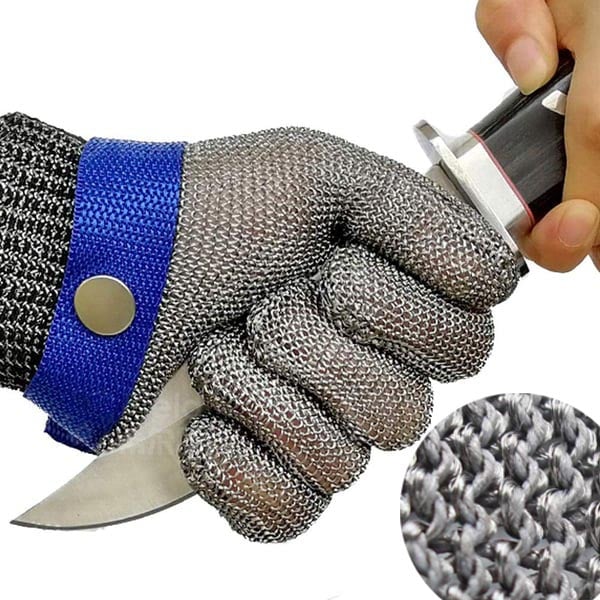Food Grade Stainless Steel Mesh Glove with Wrist Closure