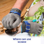 Food Grade Stainless Steel Mesh Glove with Wrist Closure